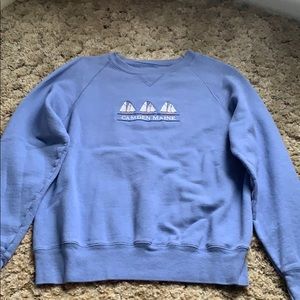 Light blue Hanes crewneck Maine sweatshirt